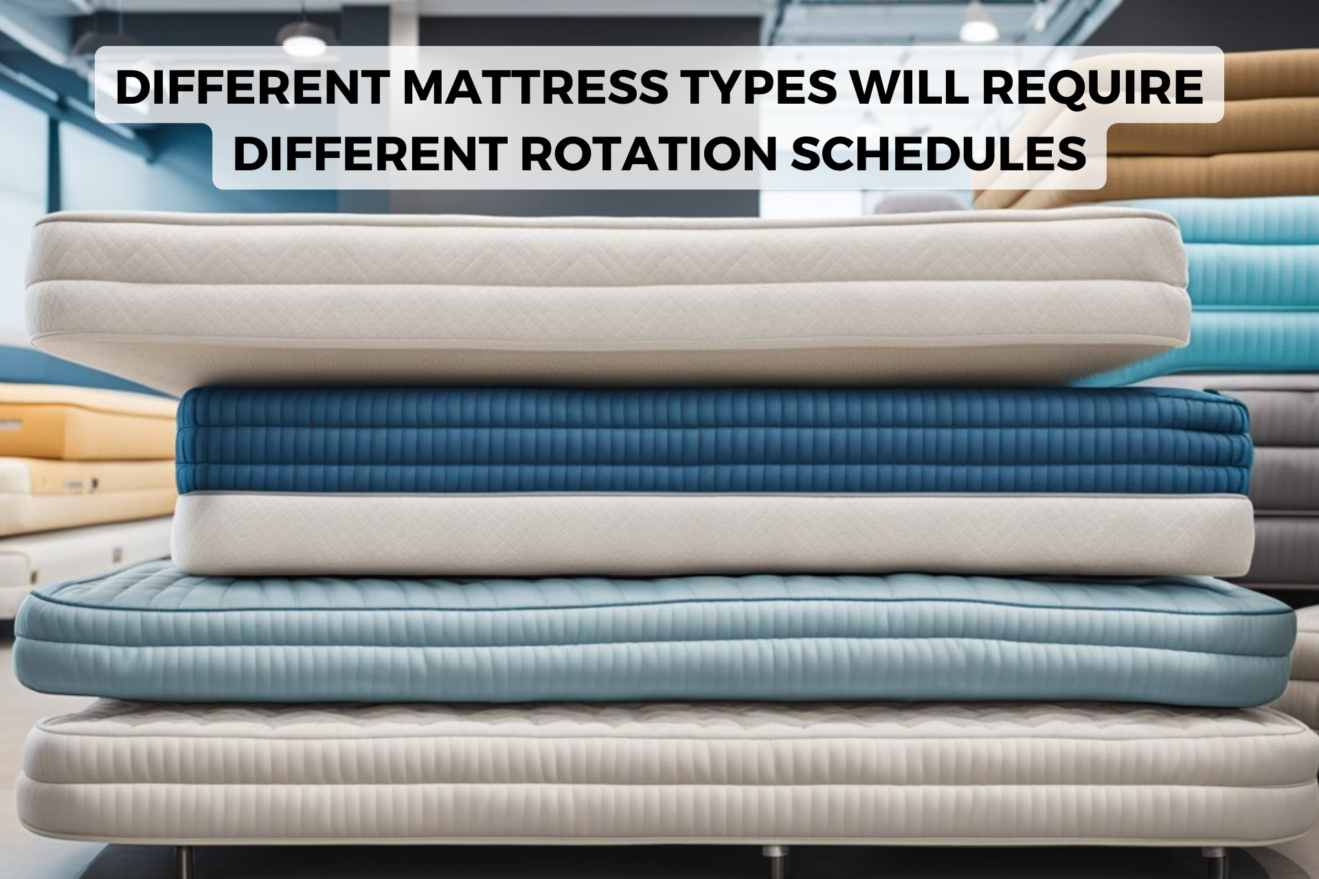 different mattresses require different rotation schedules
